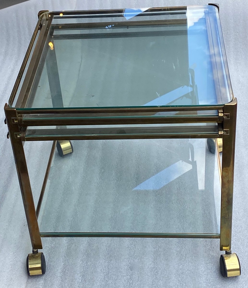 1970′ Extensible Rolling Trolley Jacques Quinet, Maison Malabert.from Parisien Palace -photo-1