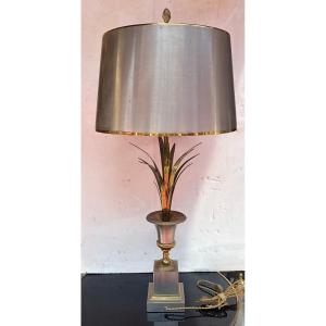 1970′ Maison Charles Lampe Vase Medicis En Bronze Signed
