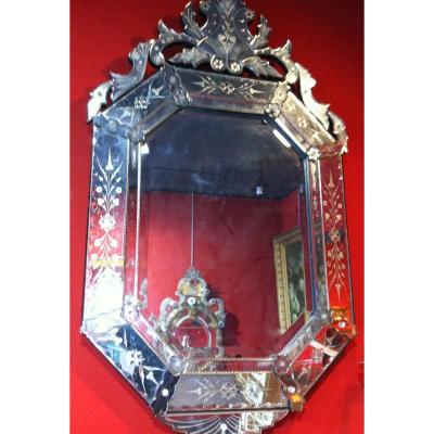 Octagonal Venetian Mirror