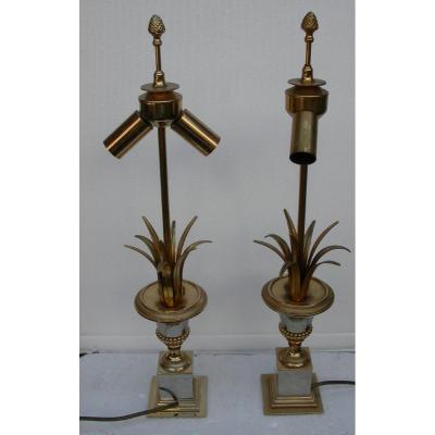 Pair Of Lamps 70 Style Maison Charles