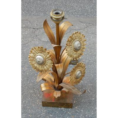 1970 'maison Jansen Style Sunflower Lamp