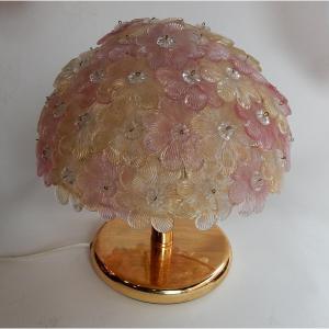 1980′ Lampe Style Murano Dit Chapeau De La Reine D’ Angleterre