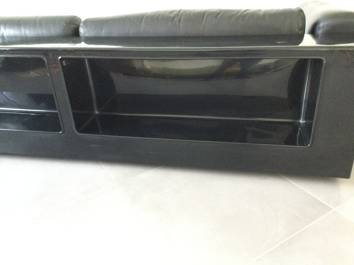 Cini Boeri - Canapé Gradual Lounge Cuir Noir Knoll/Gavina-photo-6