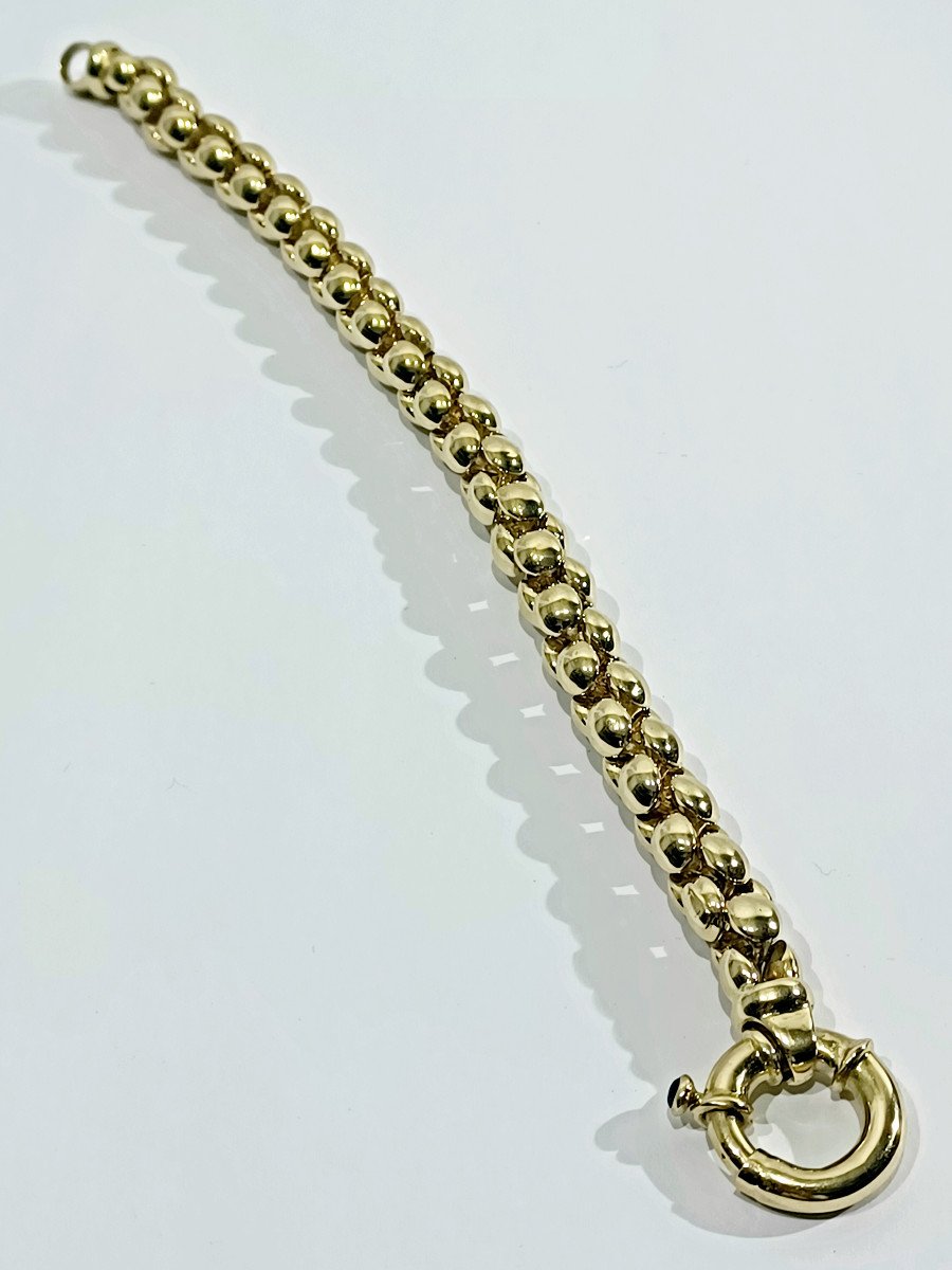 Bracelet In Yellow Gold And Sapphire-photo-4