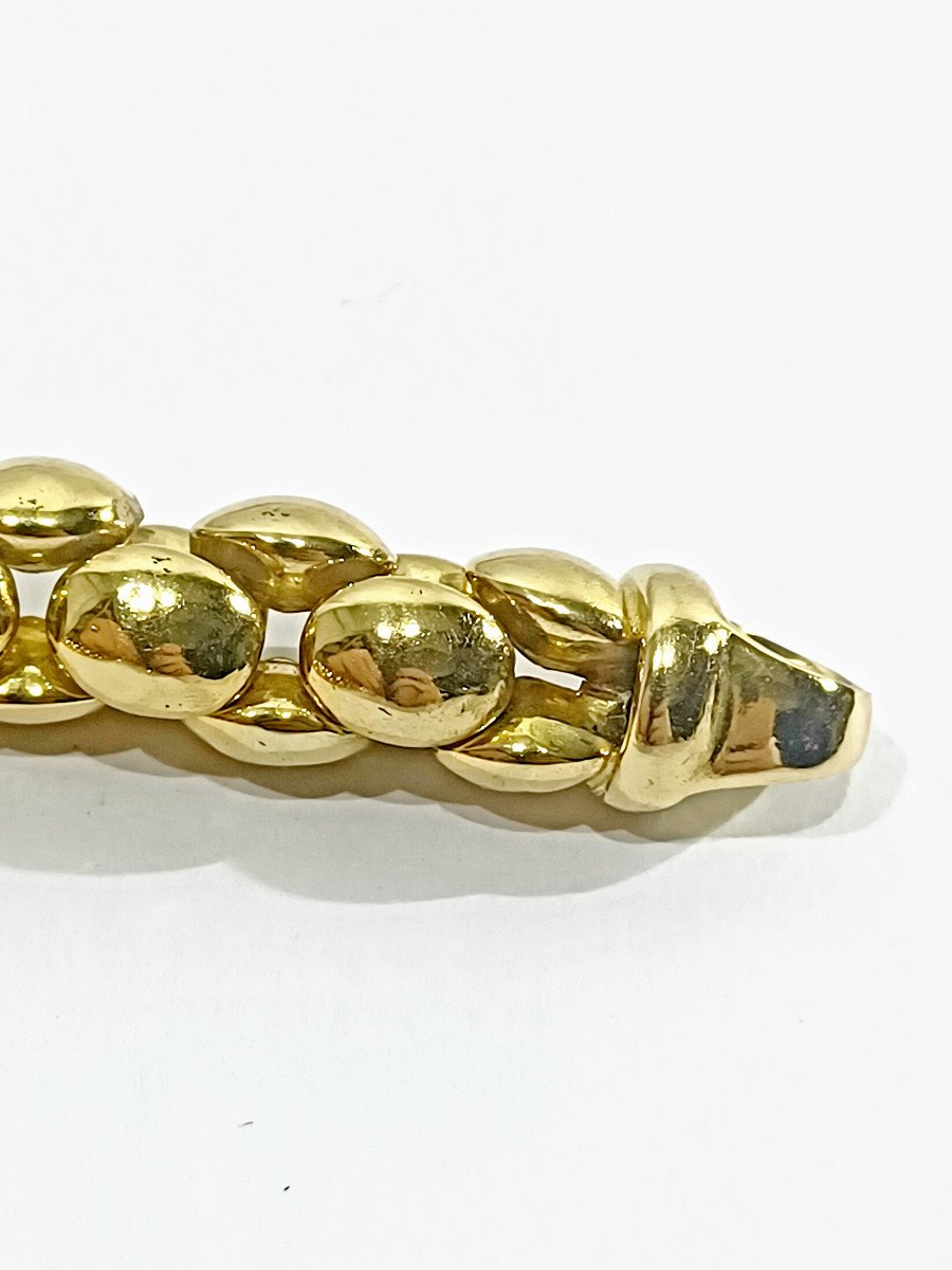 Bracelet In Yellow Gold And Sapphire-photo-6