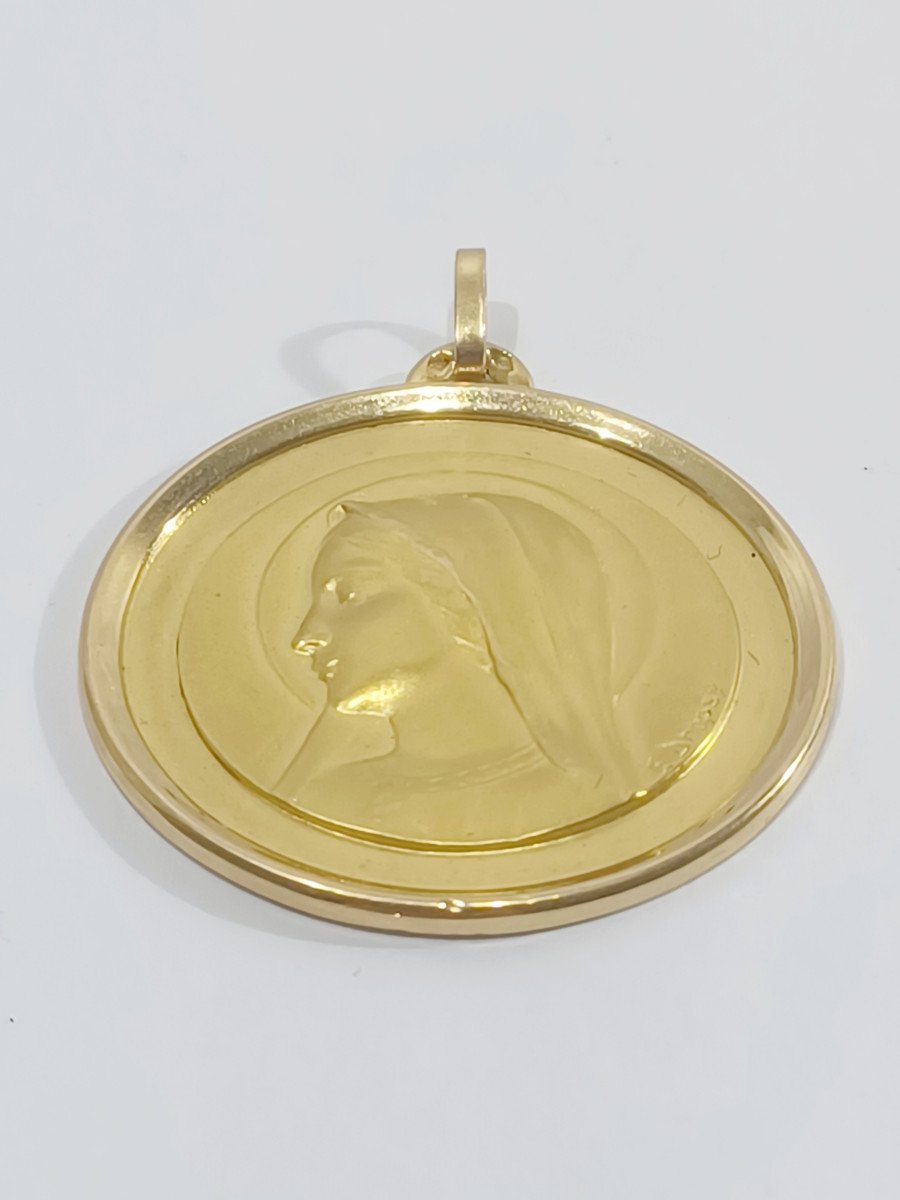Emile Dropsy - Medal Of The Virgin In Gold-photo-2