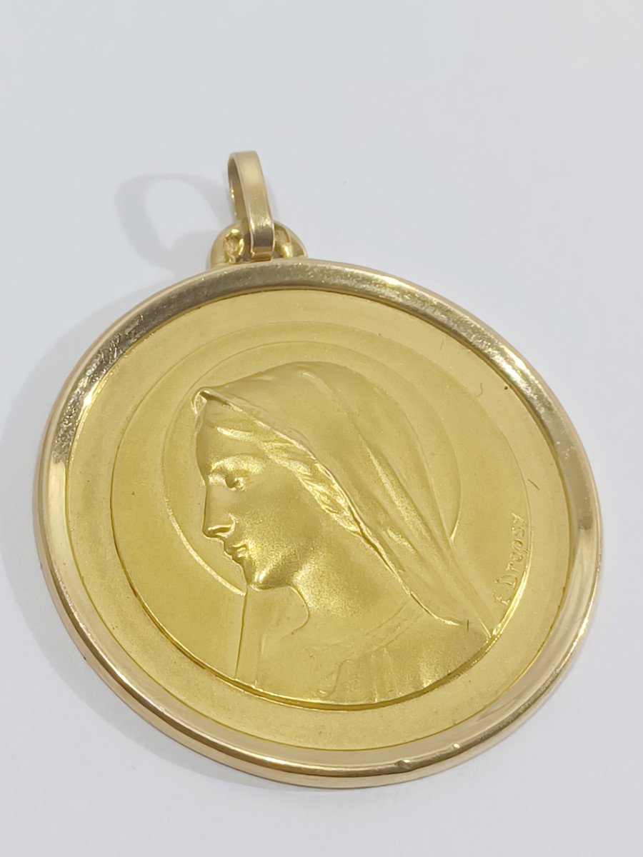 Emile Dropsy - Medal Of The Virgin In Gold-photo-4