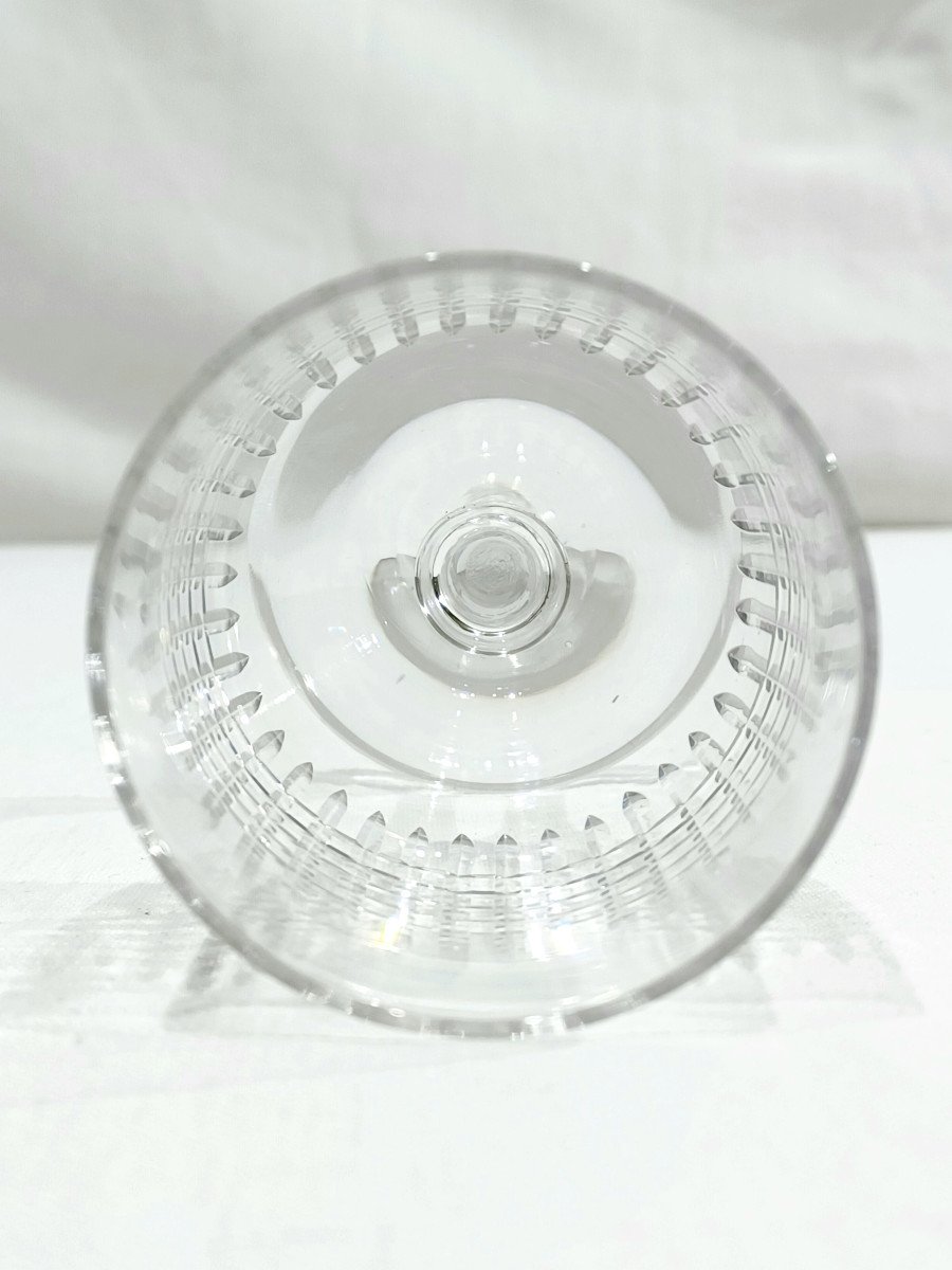 Baccarat – 7 Nancy White Wine Glasses-photo-5