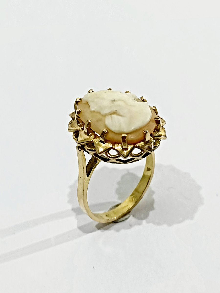 Rose Gold Cameo Ring-photo-2