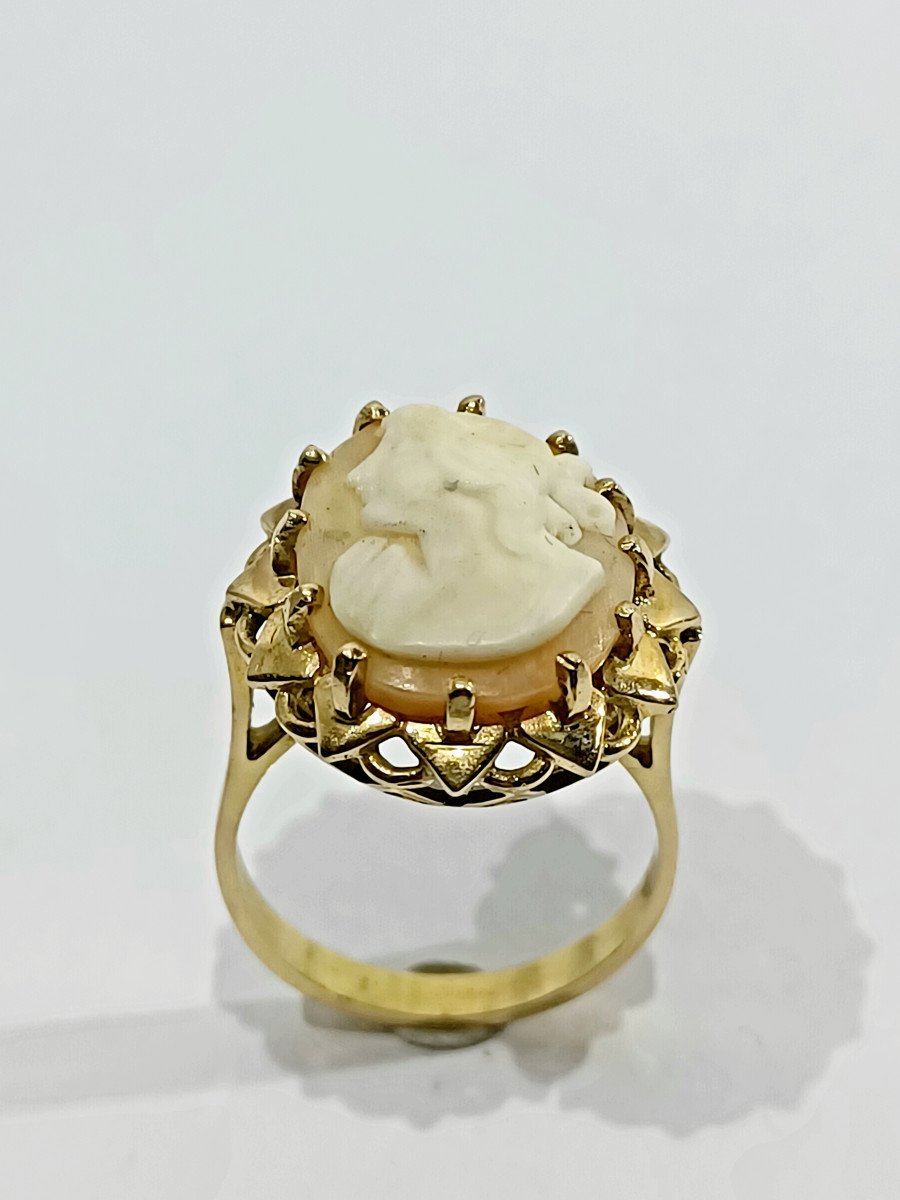 Rose Gold Cameo Ring-photo-3