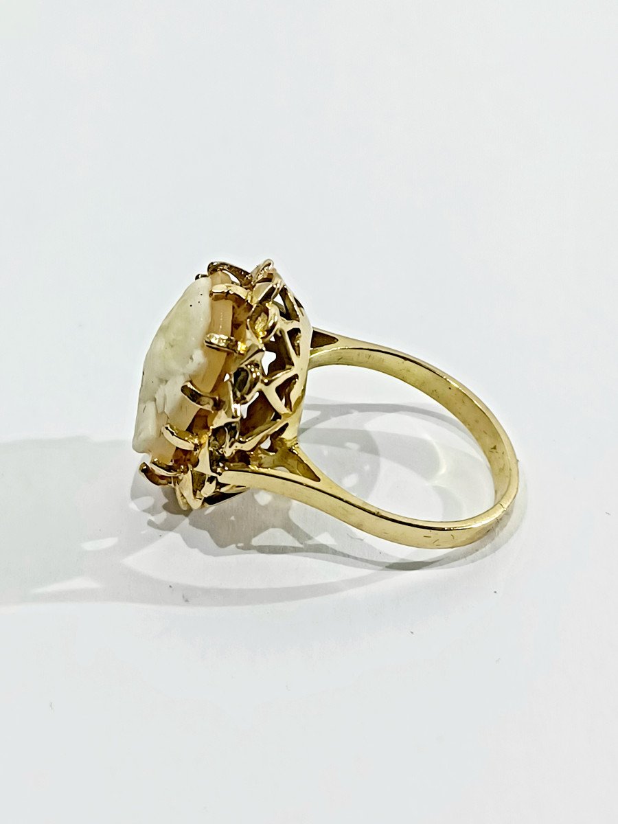 Rose Gold Cameo Ring-photo-2