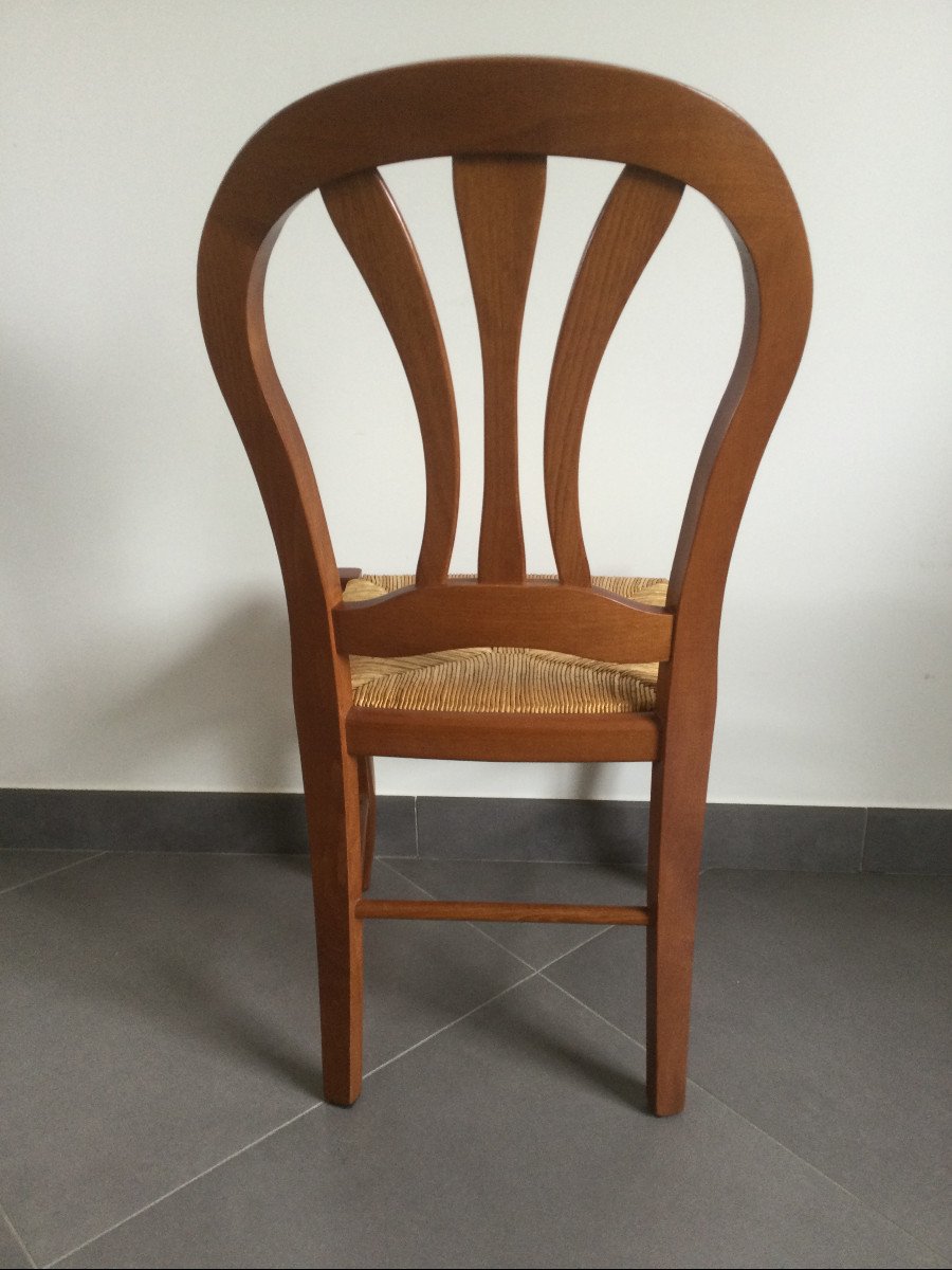 Series Of 4 Chairs In Cherry-photo-3