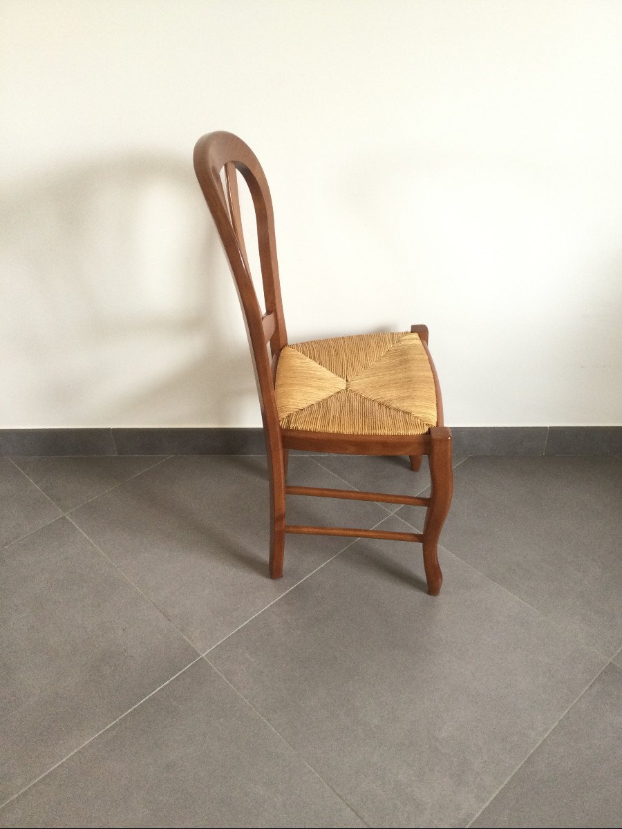 Series Of 4 Chairs In Cherry-photo-4