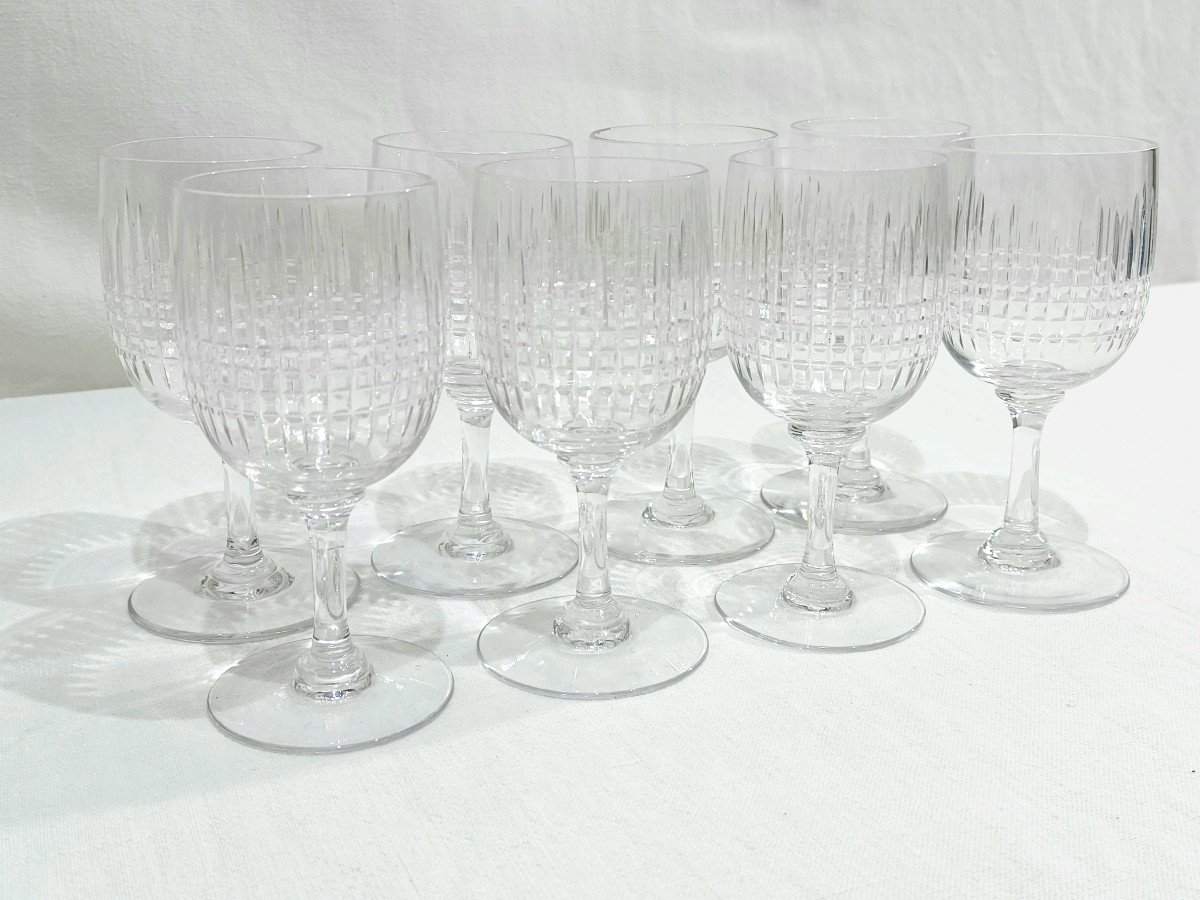 Baccarat - 8 Nancy Liqueur Glasses-photo-3