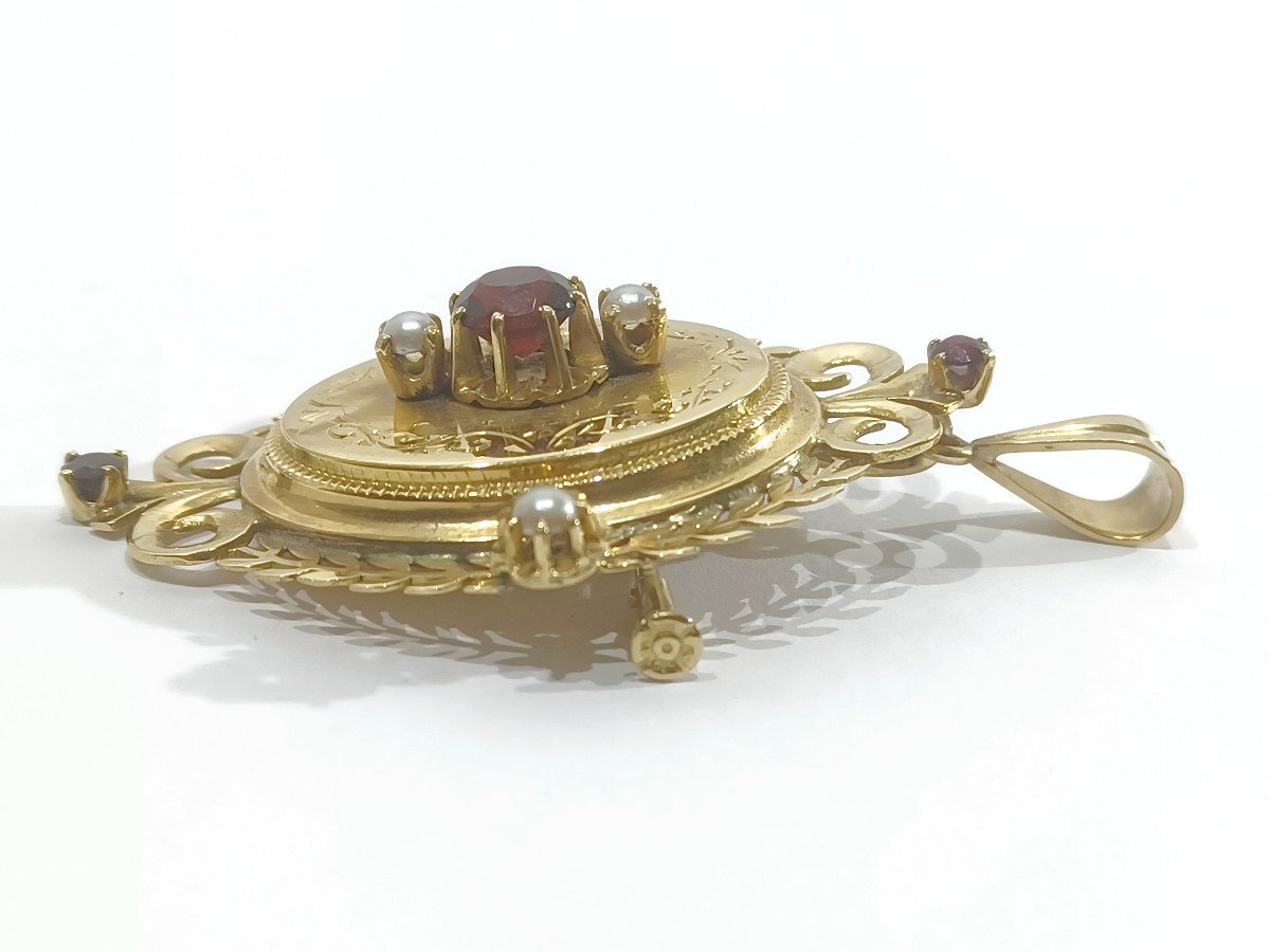 Pendentif Or Napoléon III-photo-3