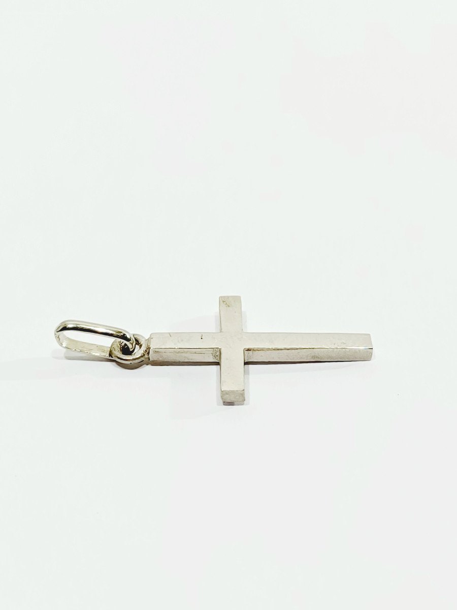 Croix En Or Blanc -photo-3