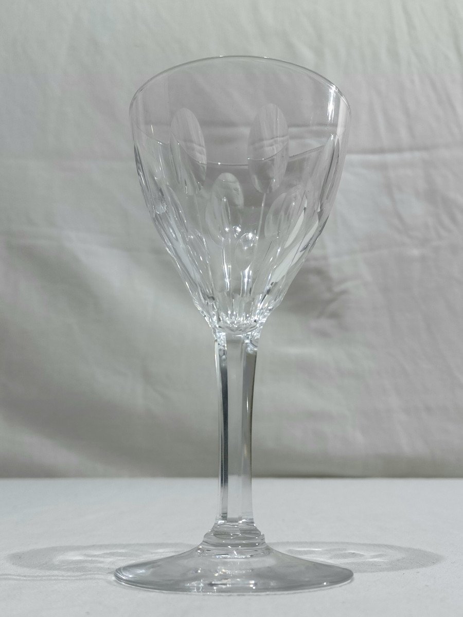 Val Saint Lambert - 10 Nestor Hamlet White Wine Glasses-photo-6