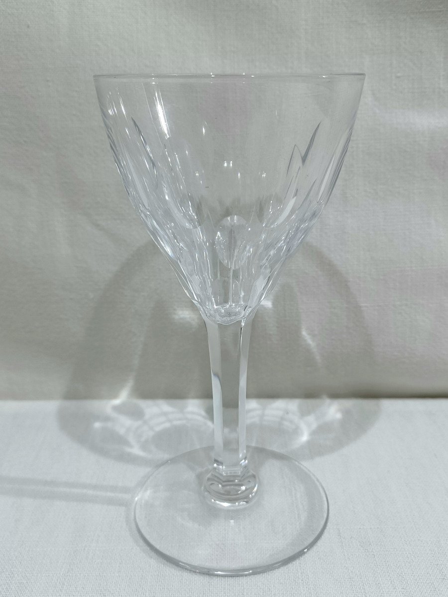 Val Saint Lambert - 10 Nestor Hamlet White Wine Glasses-photo-8