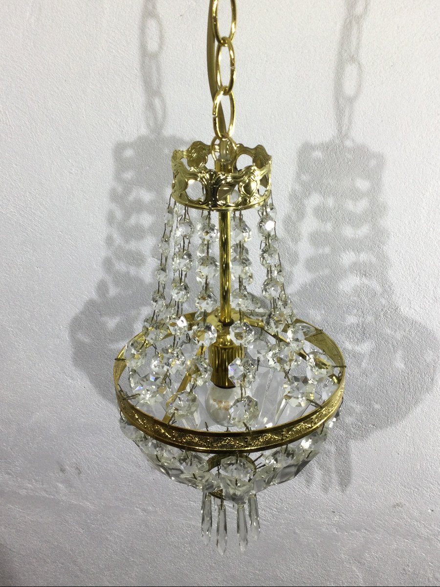 1 Light Hot Air Balloon Chandelier-photo-3