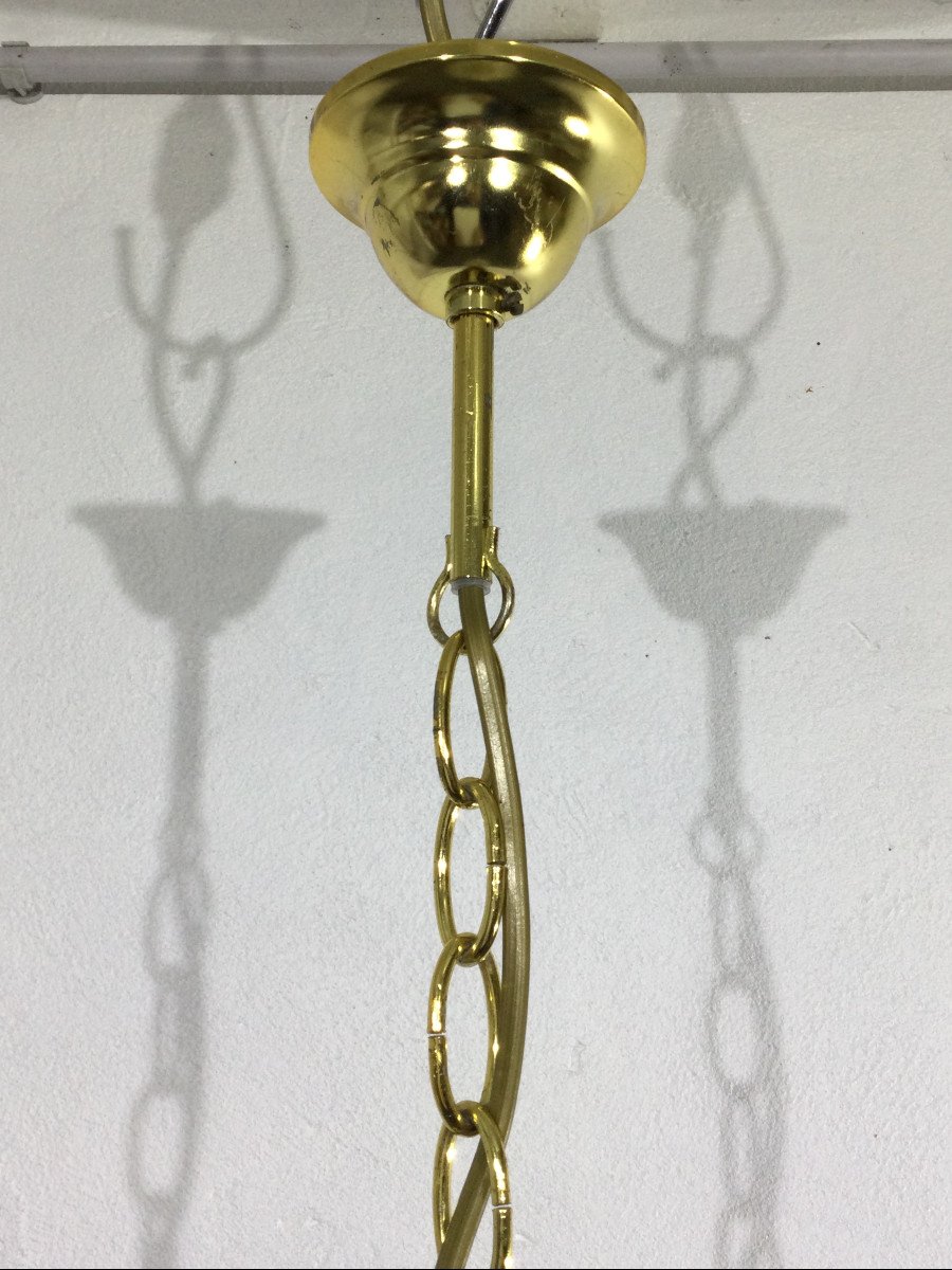 1 Light Hot Air Balloon Chandelier-photo-1