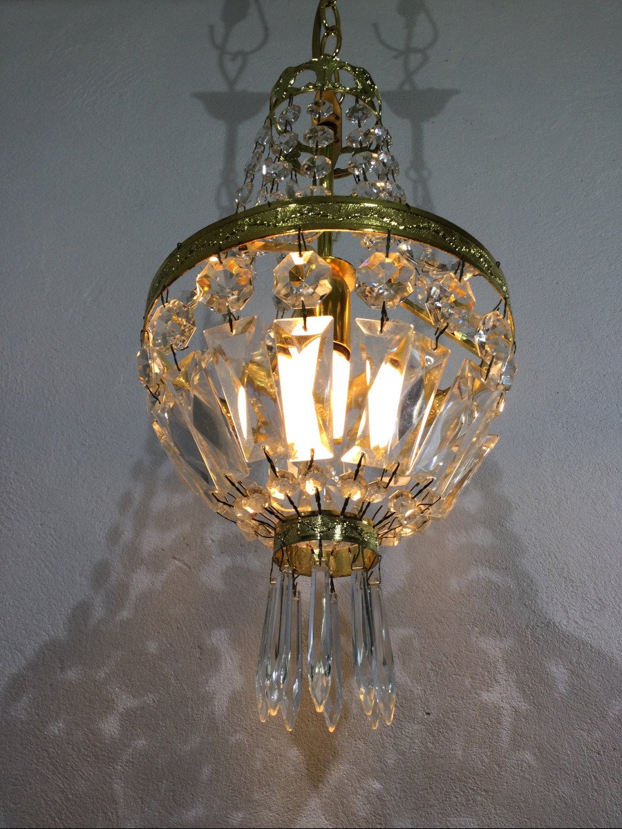 1 Light Hot Air Balloon Chandelier-photo-8