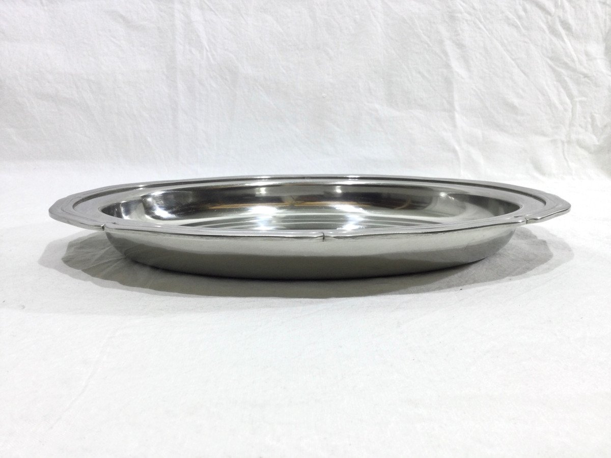 Silver Metal Serving Dish-photo-2