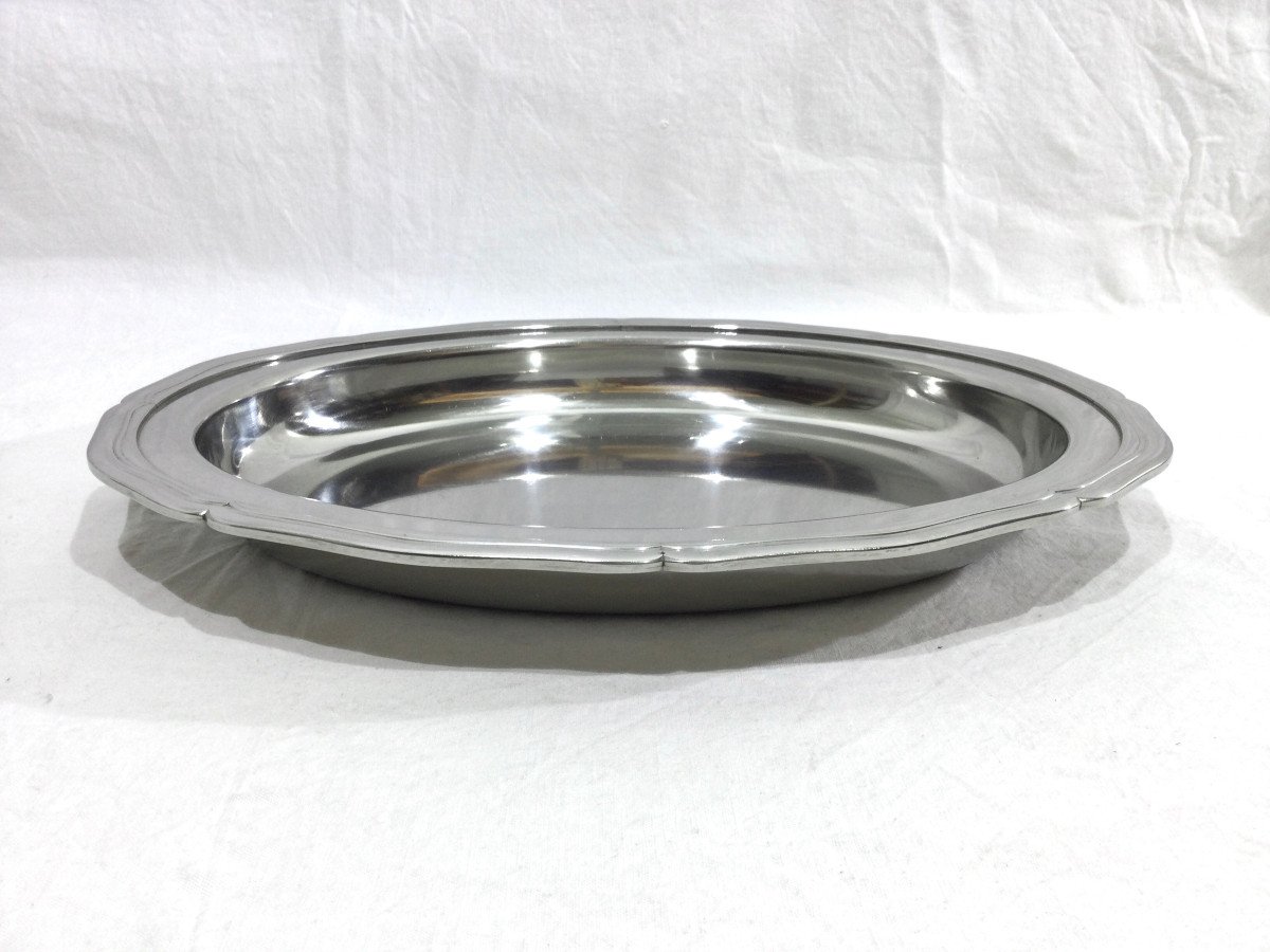 Silver Metal Serving Dish-photo-3