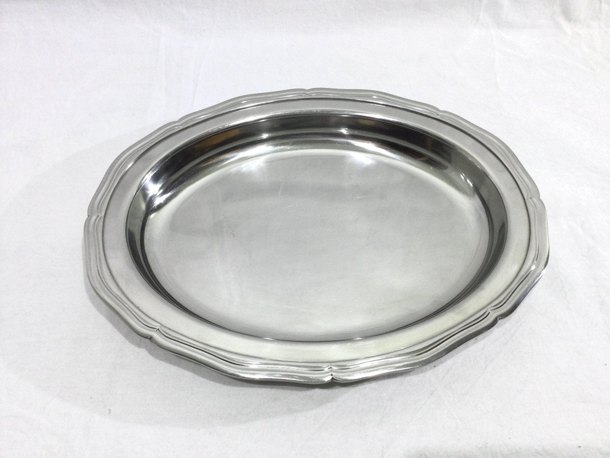 Silver Metal Serving Dish-photo-4