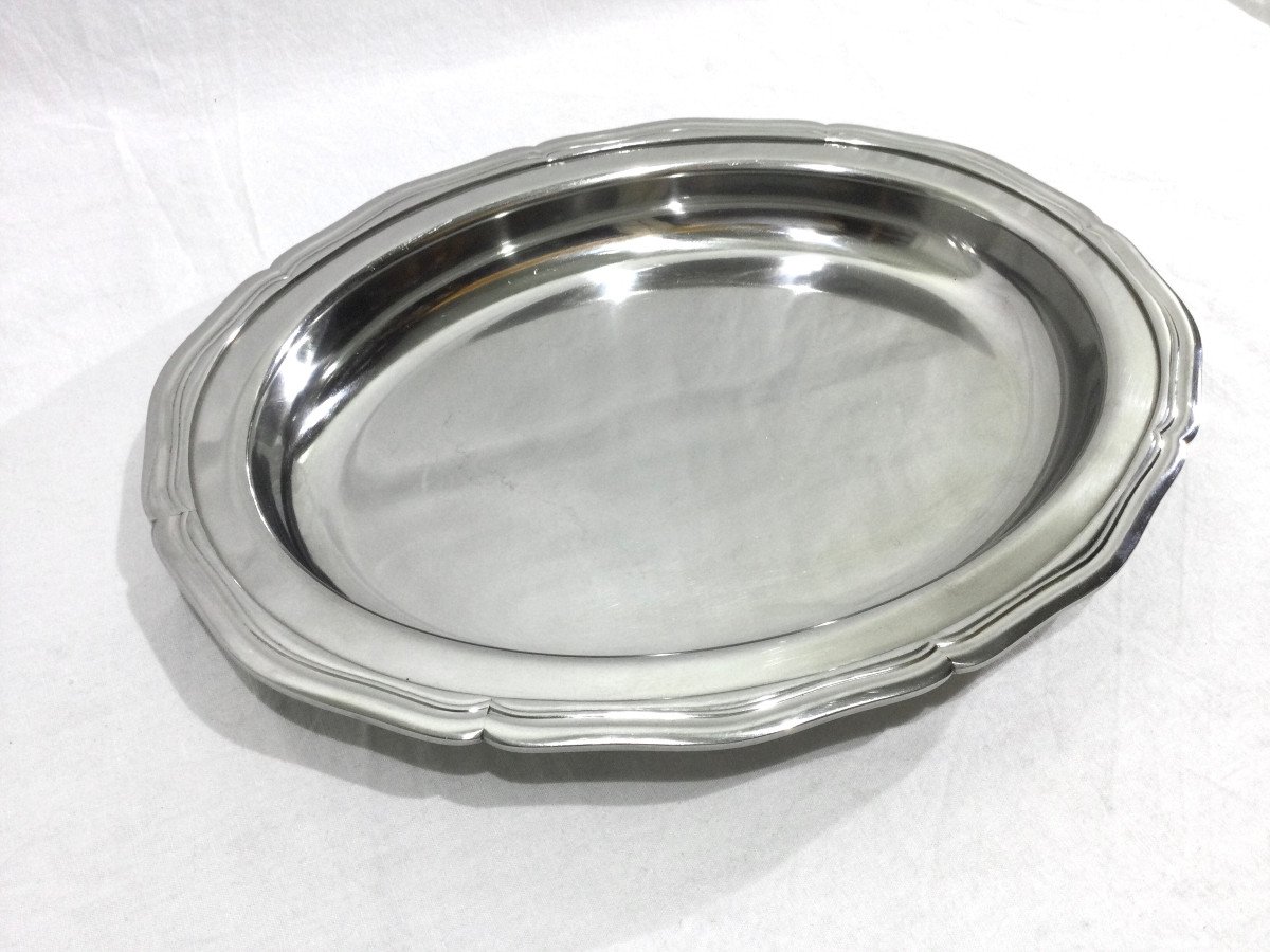 Silver Metal Serving Dish-photo-1