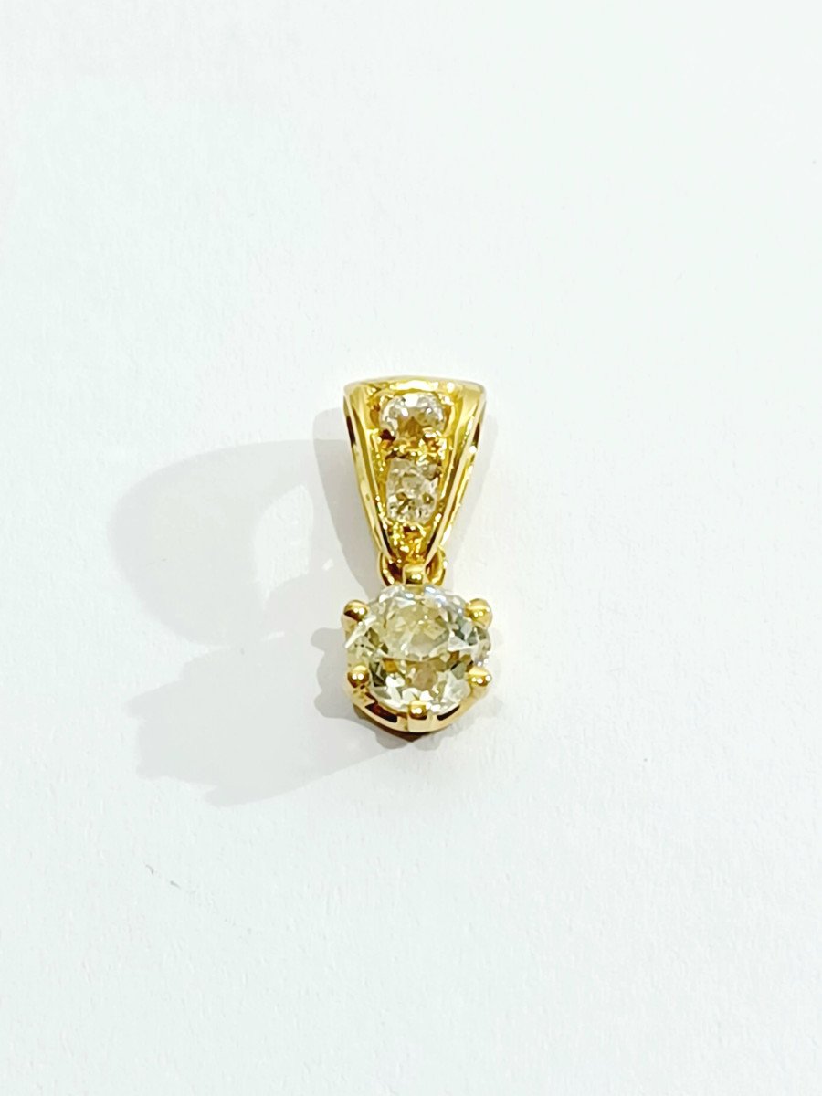 Gold And Diamond Pendant