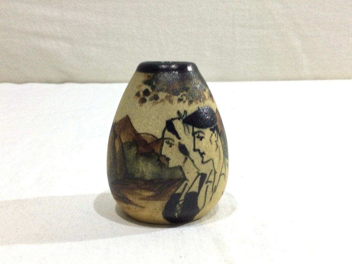 Ciboure Petit Vase Ovoïde En Céramique -photo-2