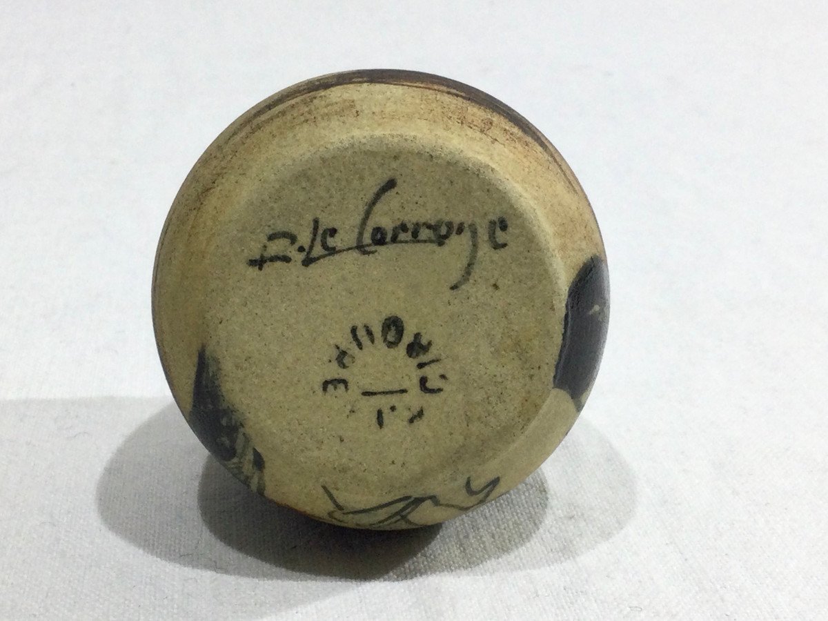 Ciboure Petit Vase Ovoïde En Céramique -photo-4