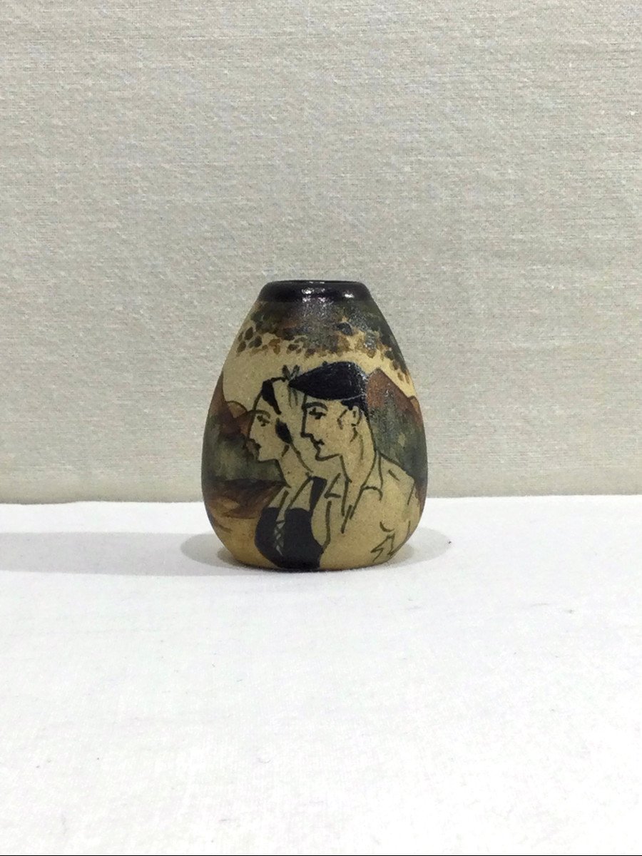 Ciboure Petit Vase Ovoïde En Céramique -photo-8