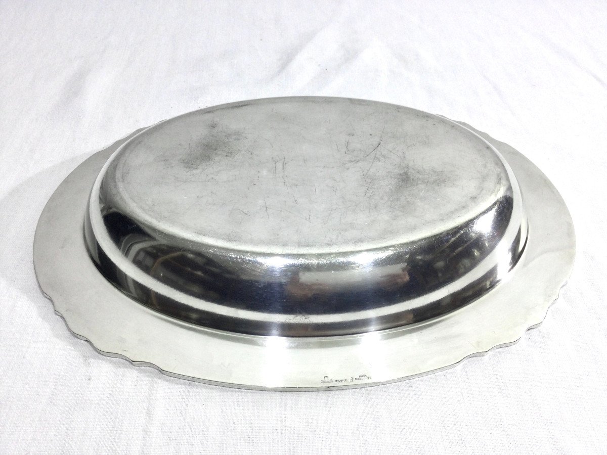Plat De Service Collection Gallia En Métal Argenté-photo-7