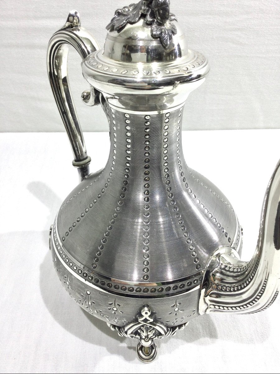 Silver Metal Teapot-photo-2
