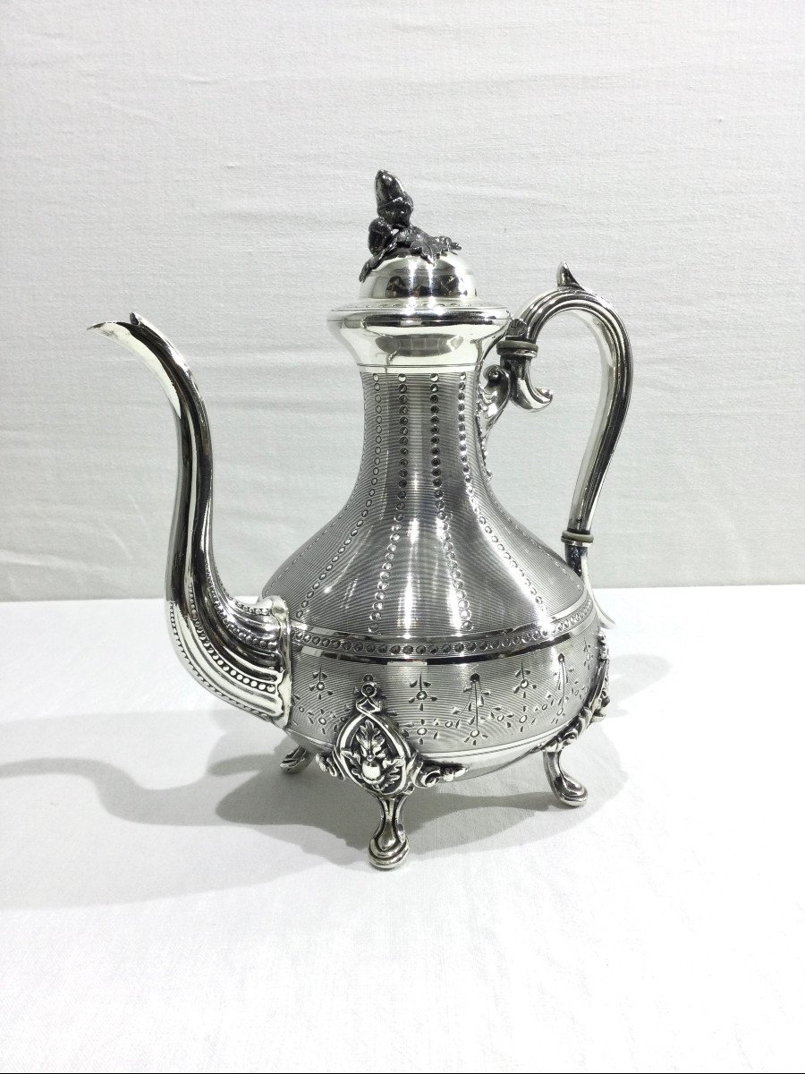 Silver Metal Teapot