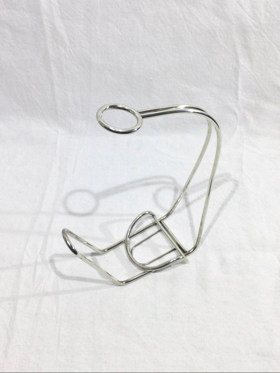 Silver Metal Bottle Holder-photo-1