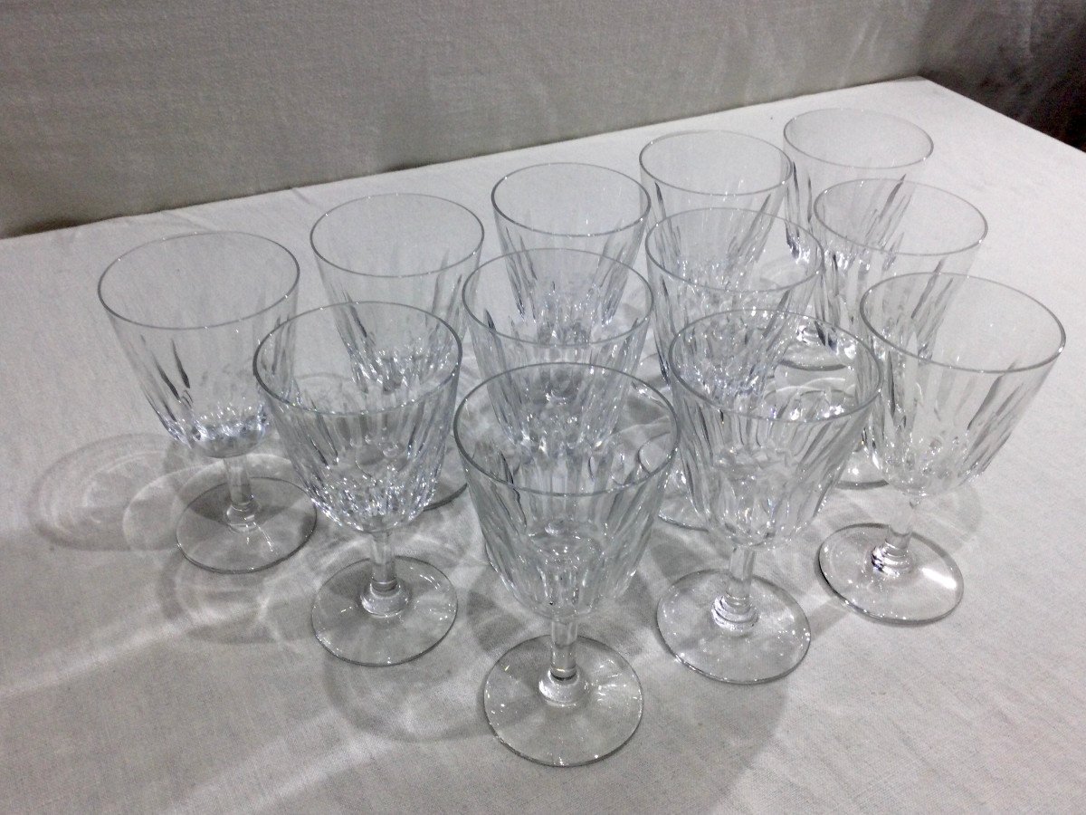 Baccarat – 12 Verres à Eau En Cristal De Baccarat Modèle Casino-photo-4