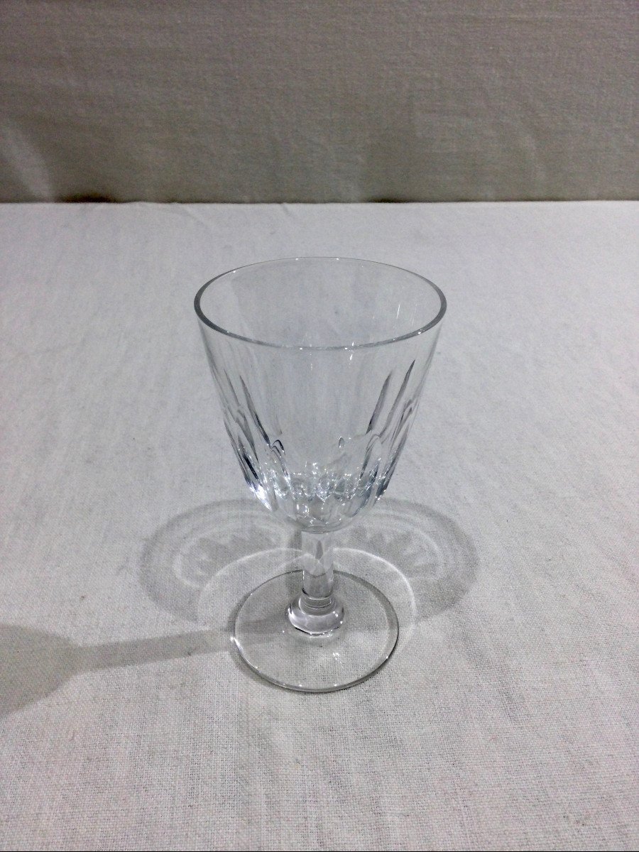 Baccarat – 12 Baccarat Crystal Red Wine Glasses Casino Model-photo-3