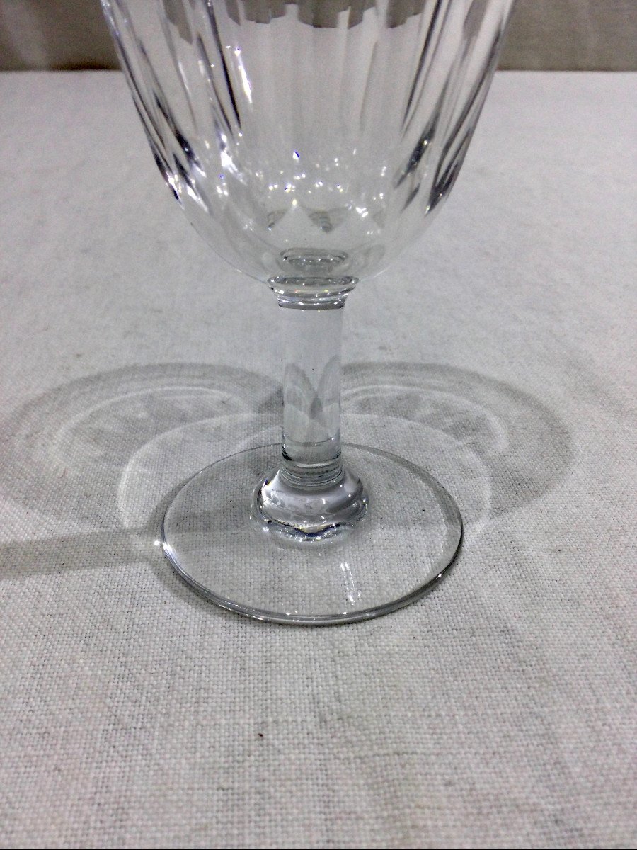 Baccarat – 12 Baccarat Crystal Red Wine Glasses Casino Model-photo-6