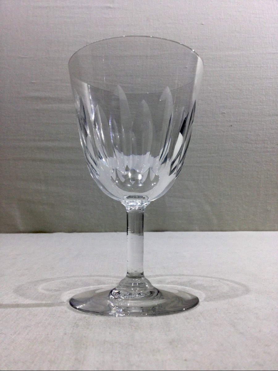 Baccarat – 12 verres à vin blanc En Cristal De Baccarat Modèle Casino-photo-2