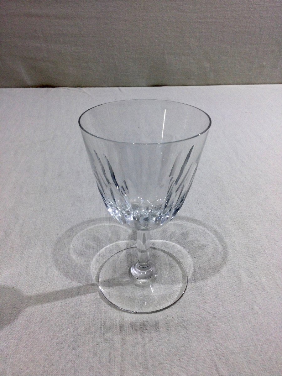 Baccarat – 12 verres à vin blanc En Cristal De Baccarat Modèle Casino-photo-3