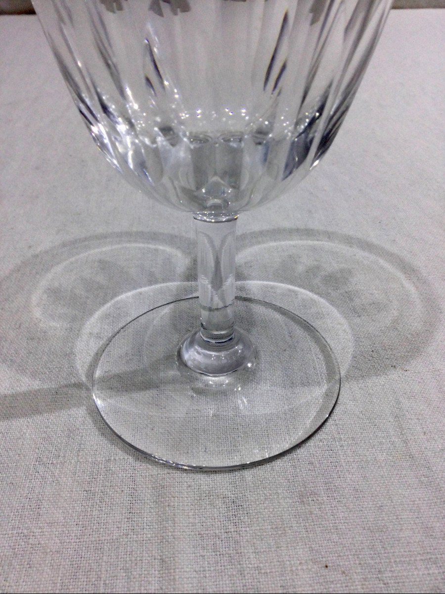 Baccarat – 12 verres à vin blanc En Cristal De Baccarat Modèle Casino-photo-6