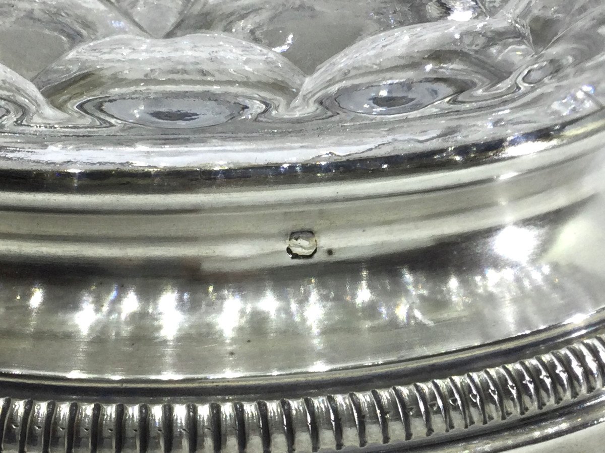 Henri Soufflot - Crystal And Silver Salad Bowl-photo-3