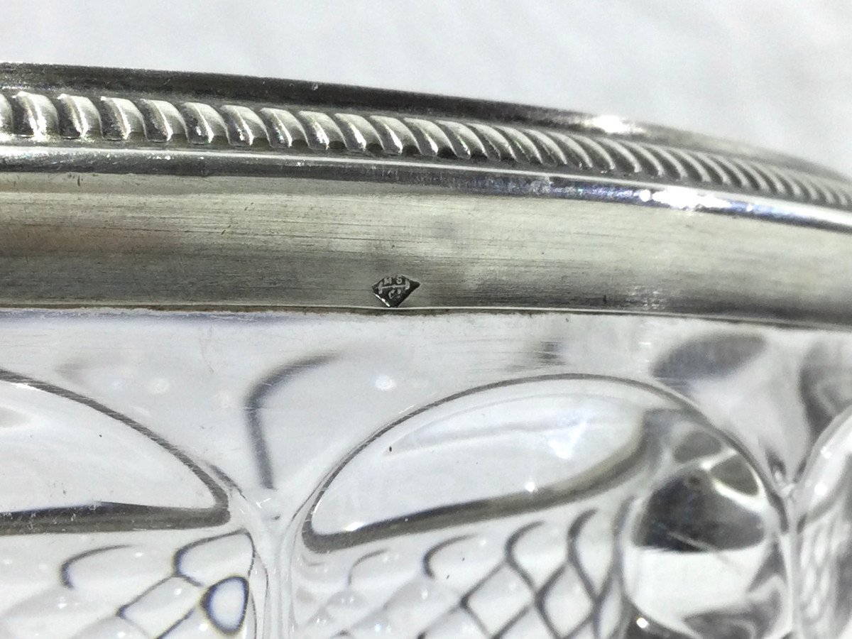 Henri Soufflot - Crystal And Silver Salad Bowl-photo-4