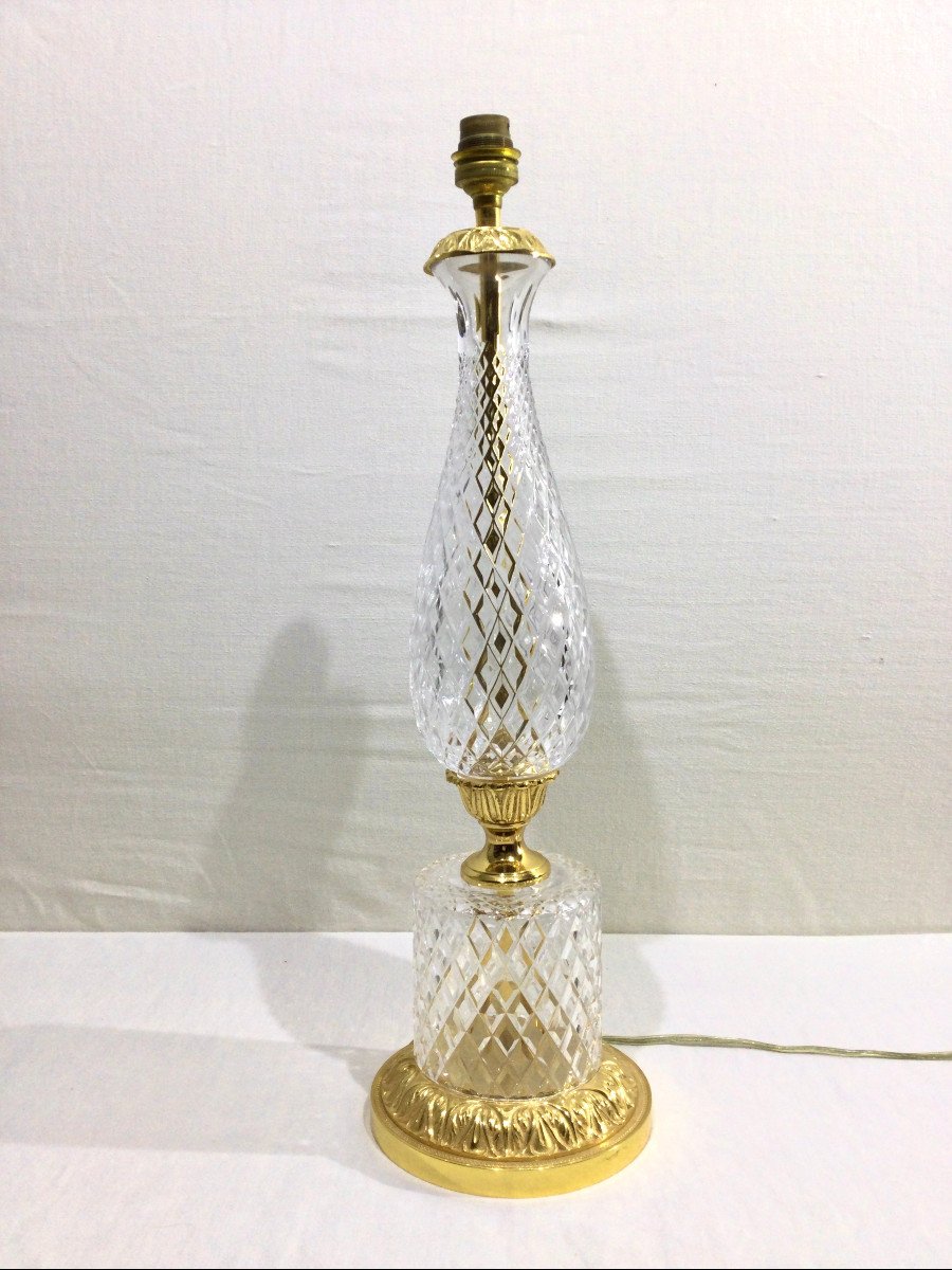 Crystal And Bronze Lamp Base-photo-3
