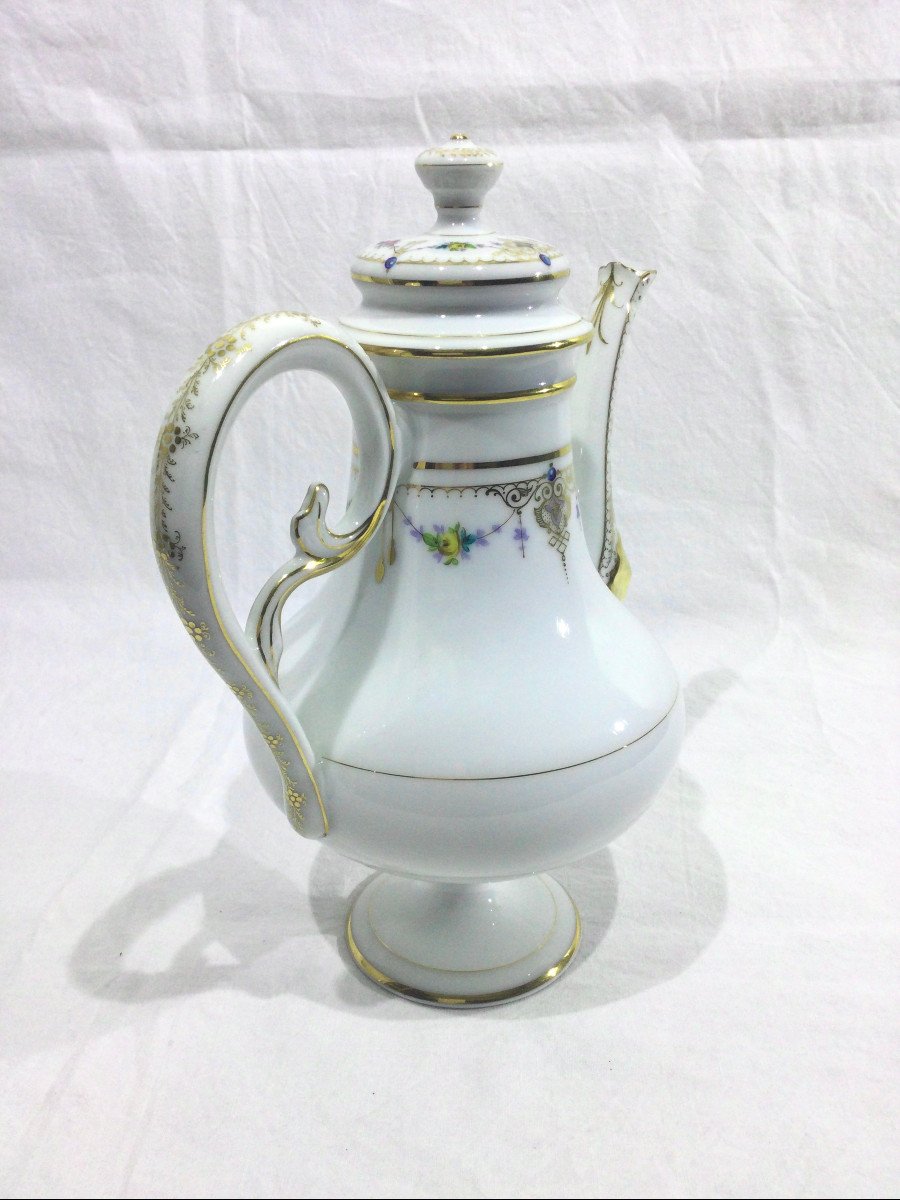 Théière En Porcelaine Vieux Paris XIXème Siècle-photo-4