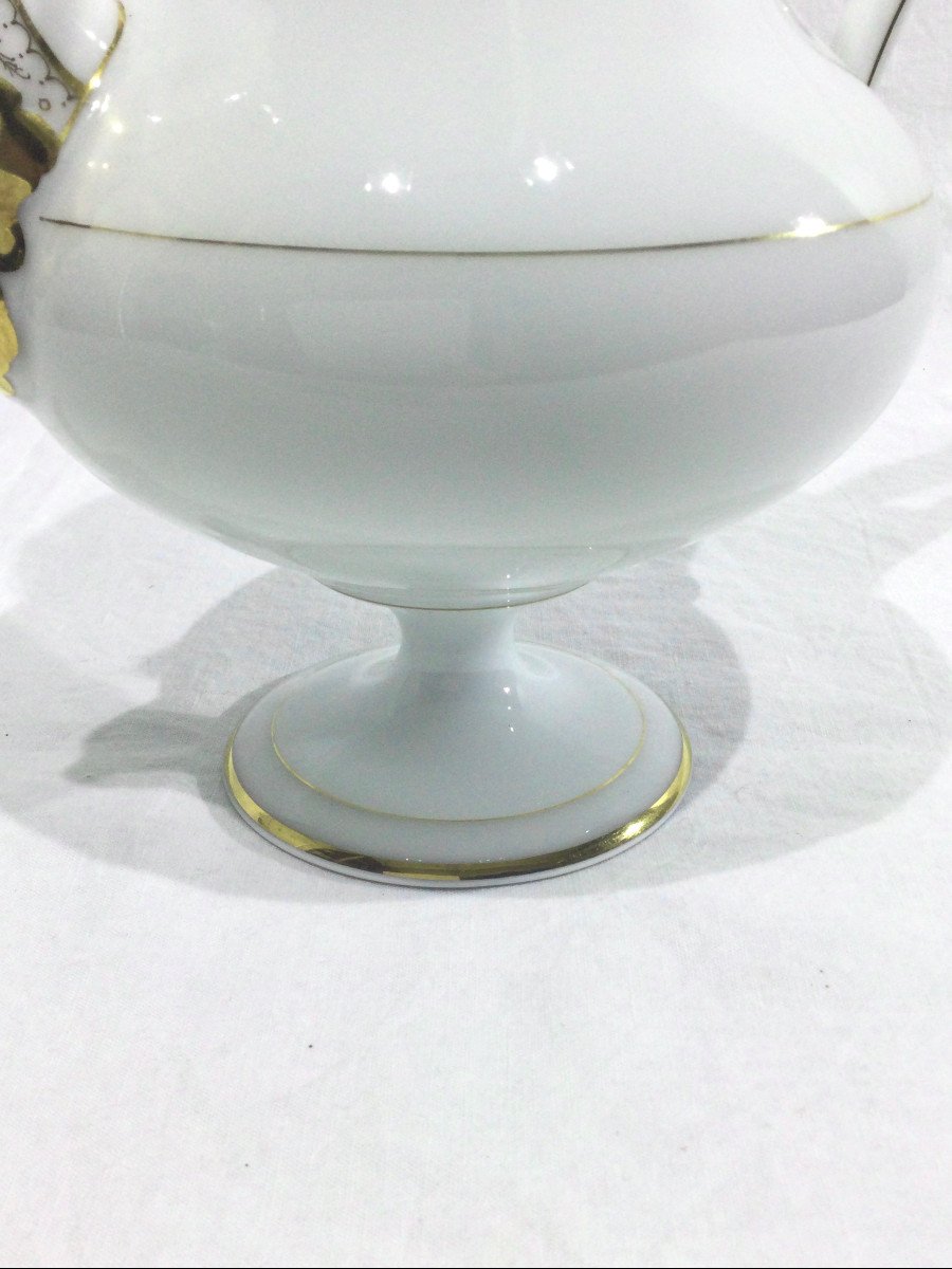 Old Paris Porcelain Teapot 19th Century-photo-2