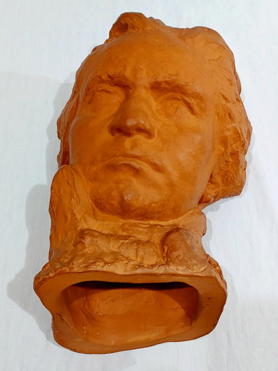 S. Foucault - Buste Beethoven En Terre Cuite-photo-8