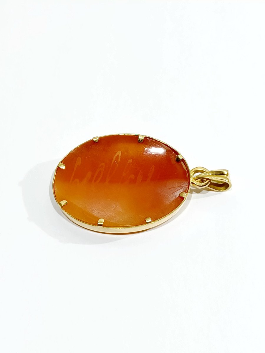 Gold Pendant And Shell Cameo  -photo-4